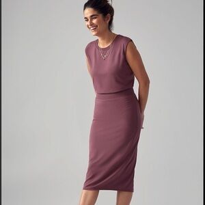 Athleta Santorini Cinch dress Tawny Rose - Medium